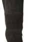 Botas femininas XoXo Tristen de camurça, bico amendoado, cano alto, pretas, tamanho 7,5