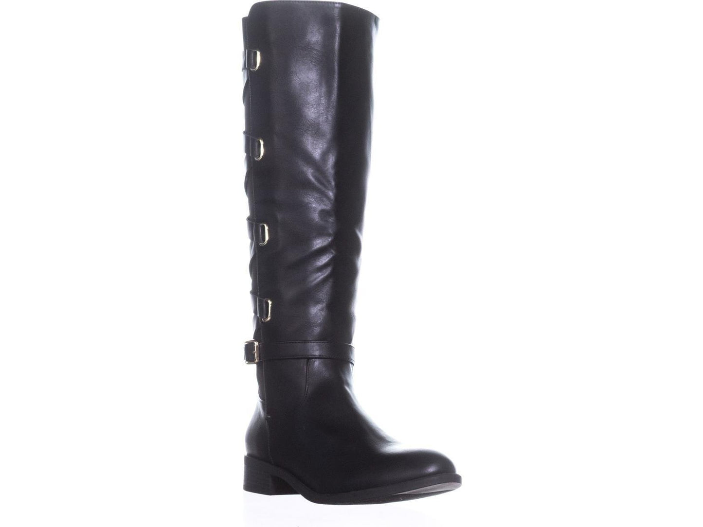 Botas femininas Thalia Sodi Veronika bico fechado cano alto cano largo tamanho 8W pretas