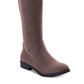 Botas de montaria femininas Hayley Faux Suede com zíper, estilo &amp; Co, marrom, tamanho 6,5 M