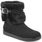 Botas femininas Guess Aussie para clima frio, pretas, tamanho 10 M