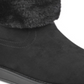 Botas femininas Guess Aussie para clima frio, pretas, tamanho 10 M