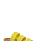 Sandálias rasteiras femininas Pascale Steve Madden, amarelas, tamanho 7,5 M