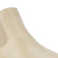Botas Chelsea Femininas Maggie Fabric com Biqueira Fechada e Cano Curto, Brancas, Tamanho 6 M