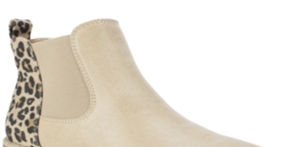 Botas Chelsea Femininas Maggie Fabric com Biqueira Fechada e Cano Curto, Brancas, Tamanho 6 M