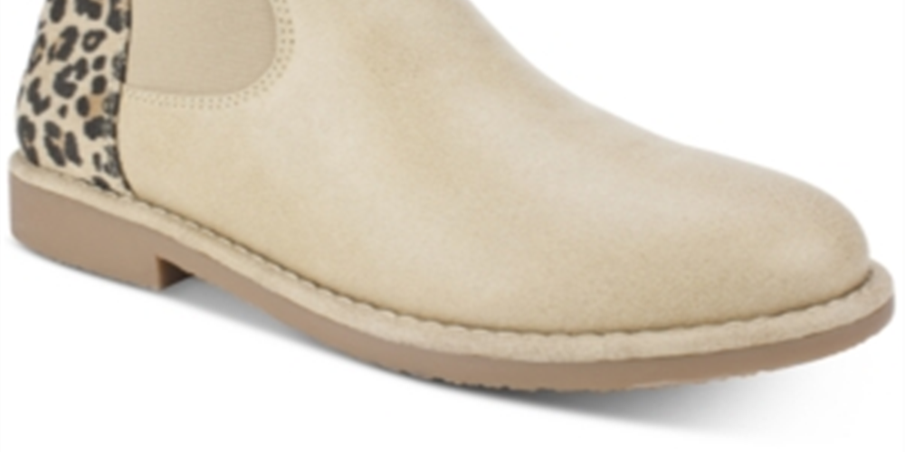 Botas Chelsea Femininas Maggie Fabric com Biqueira Fechada e Cano Curto, Brancas, Tamanho 6 M
