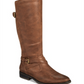 Botas de montaria altas Baretraps Alysha de couro sintético femininas, marrom, tamanho 5 M