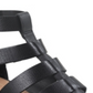 Sandálias femininas American Rag Sonia Suede Peep Toe casuais com tira no tornozelo, pretas, tamanho 7,5 M