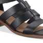 Sandálias femininas American Rag Sonia Suede Peep Toe casuais com tira no tornozelo, pretas, tamanho 7,5 M