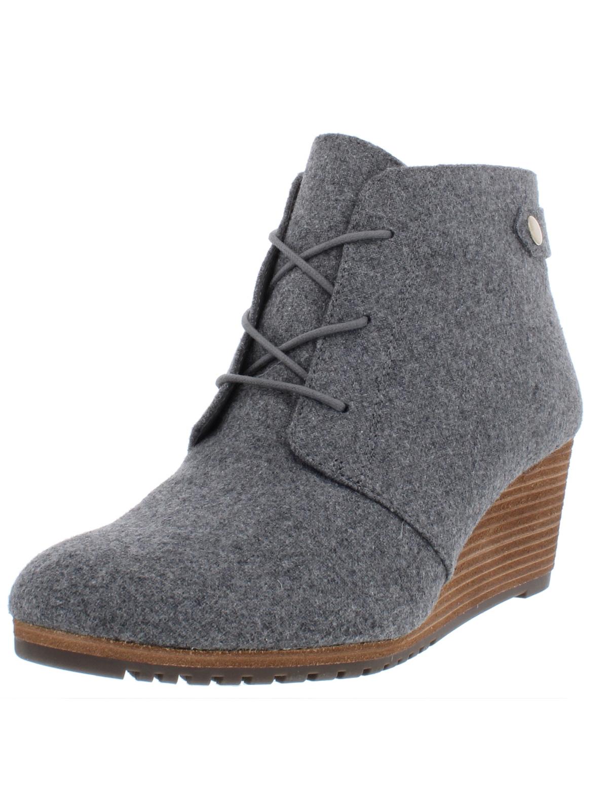 Bota feminina Dr. Scholl's Conquer Wedge, cinza, tamanho 9 M