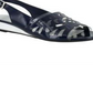 Sandálias femininas Easy Street Clear Celebrate Slingback Sandália Azul Tamanho 6
