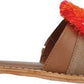 Sandália feminina Kenneth Cole New York Orton Slide Laranja Tamanho 7,5 M