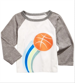 First Impressions Baby Boy's Basketball-Print T-Shirt White Size 24MOS