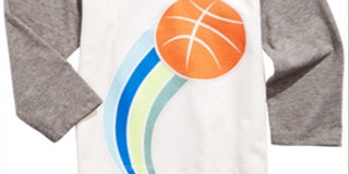 First Impressions Baby Boy's Basketball-Print T-Shirt White Size 24MOS