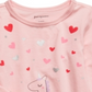Camiseta Unicórnio Dançante para Meninas First Impressions Rosa Tamanho 3-6M