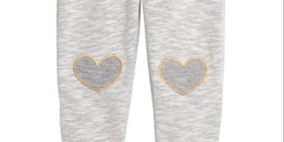 First Impressions Toddler Girl's Heart Trim Jogger Pants Gray Size 3T