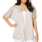 Cardigan feminino aconchegante com lantejoulas e drapeado frontal, tamanho pequeno e médio, da INC International Concepts