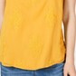 Blusa sem mangas com decote redondo e joia estilo &amp; co, amarela, tamanho pequeno