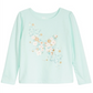 Camiseta infantil com estampa de borboleta e flor da Epic Threads, tamanho 6, azul