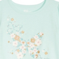 Camiseta infantil com estampa de borboleta e flor da Epic Threads, tamanho 6, azul