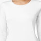 Camiseta feminina Charter Club de algodão Pima, branca, tamanho PSM