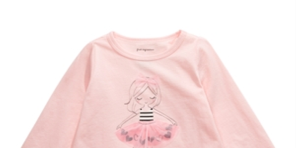 Camiseta Tutu Girl Infantil First Impressions Rosa Tamanho 3T