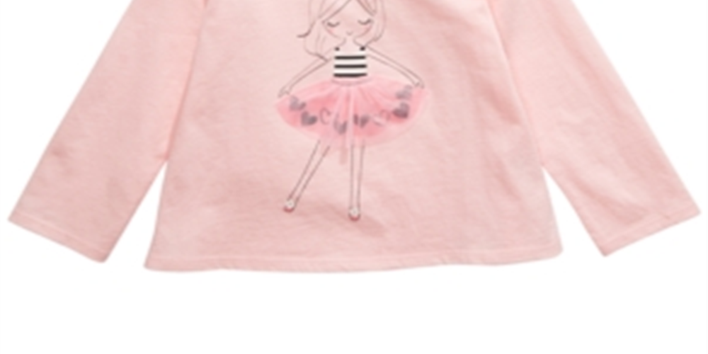 Camiseta Tutu Girl Infantil First Impressions Rosa Tamanho 3T