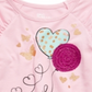 Camiseta infantil feminina com estampa de borboleta e balão, da Epic Threads, rosa, tamanho 4T