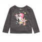 Camiseta infantil feminina Epic Threads Unicórnio Estrela Cinza Tamanho 3T