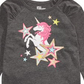 Camiseta infantil feminina Epic Threads Unicórnio Estrela Cinza Tamanho 3T
