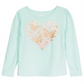 Camiseta infantil Epic Threads com estampa de borboletas e coração para meninas, azul, tamanho 5