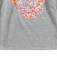 Camiseta infantil feminina Epic Threads com estampa de coração, cinza, tamanho 3T