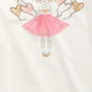 Camiseta infantil feminina Epic Threads com glitter e balões em formato de coração, branca, tamanho 4T