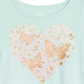 Camiseta infantil feminina Epic Threads com estampa de borboletas e coração, azul, tamanho 3T