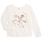 Camiseta infantil feminina Epic Threads Unicorn Rides, branca, tamanho 3T