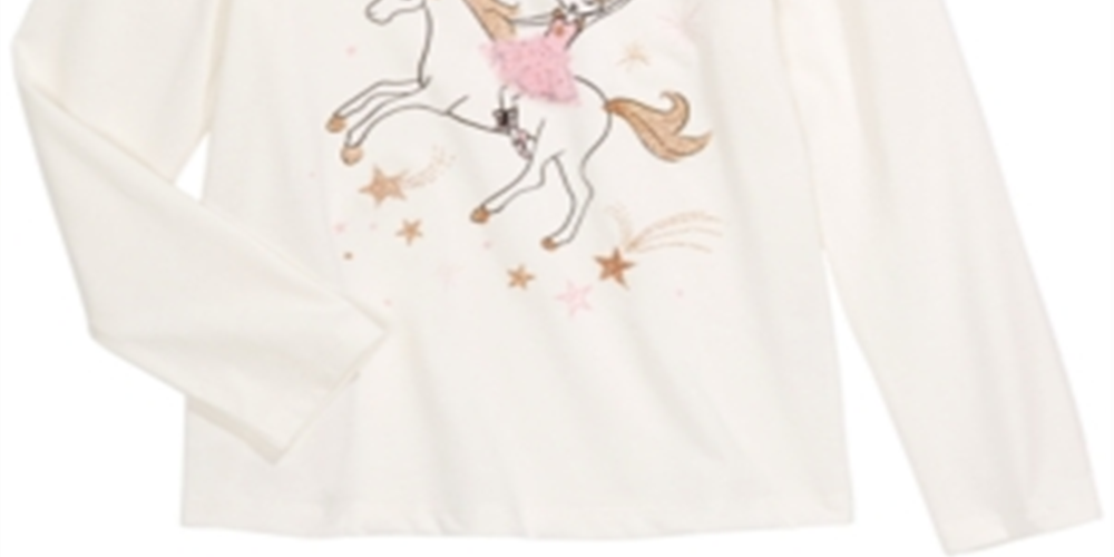 Camiseta infantil feminina Epic Threads Unicorn Rides, branca, tamanho 3T