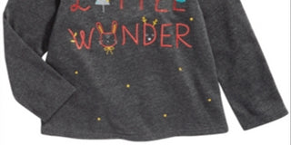 First Impressions Baby Girl's Little Wonder T-Shirt Size Gray Size 3-6 Months