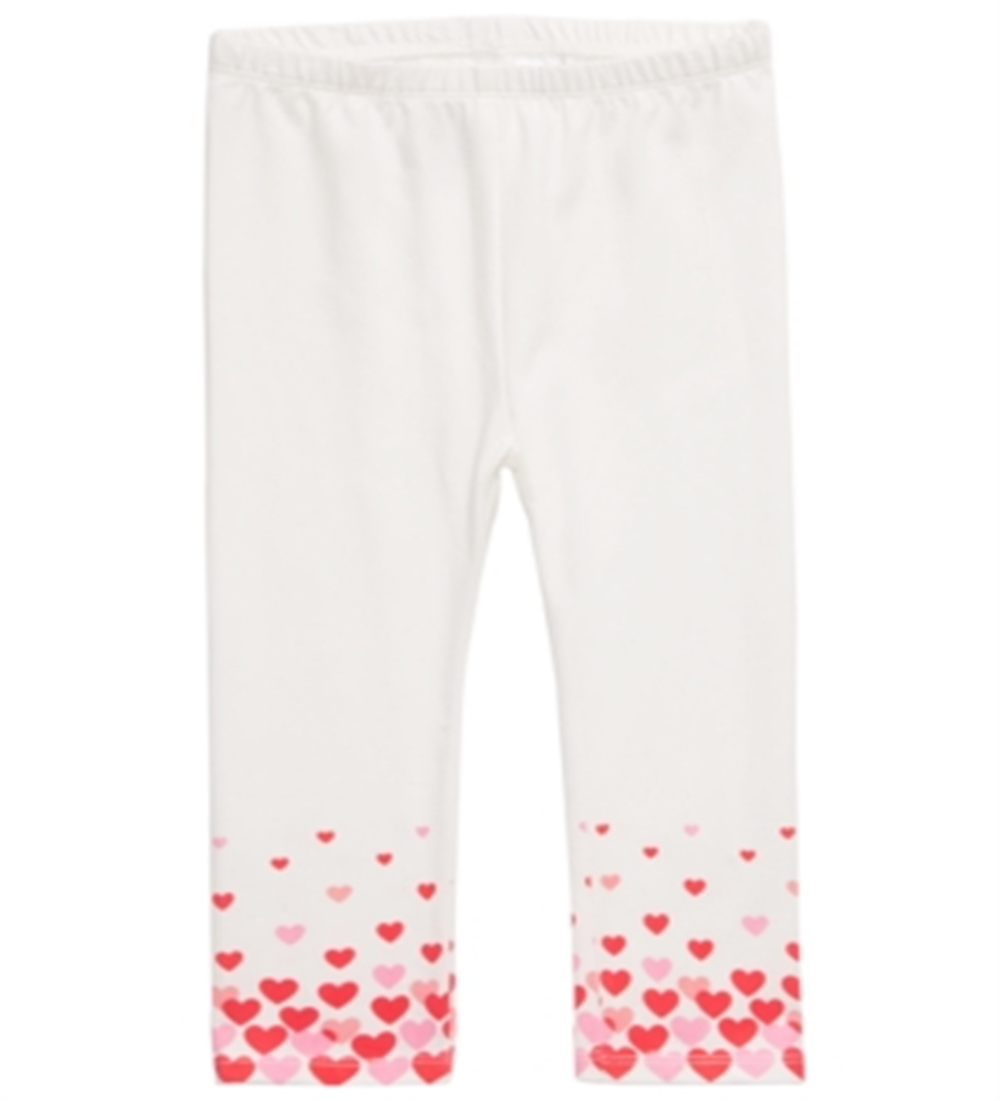 Leggings estampadas com corações para bebês meninas First Impressions, tamanho 6 a 9 meses
