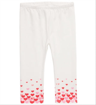 Leggings estampadas com corações para bebês meninas First Impressions, tamanho 6 a 9 meses