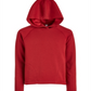 Ideologia Big Girl's Solid Hoodie Vermelho Tamanho Grande