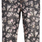 Calça jeans skinny com estampa floral para meninas grandes da Epic Threads, preta, tamanho 12