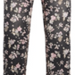 Calça jeans skinny com estampa floral para meninas grandes da Epic Threads, preta, tamanho 12