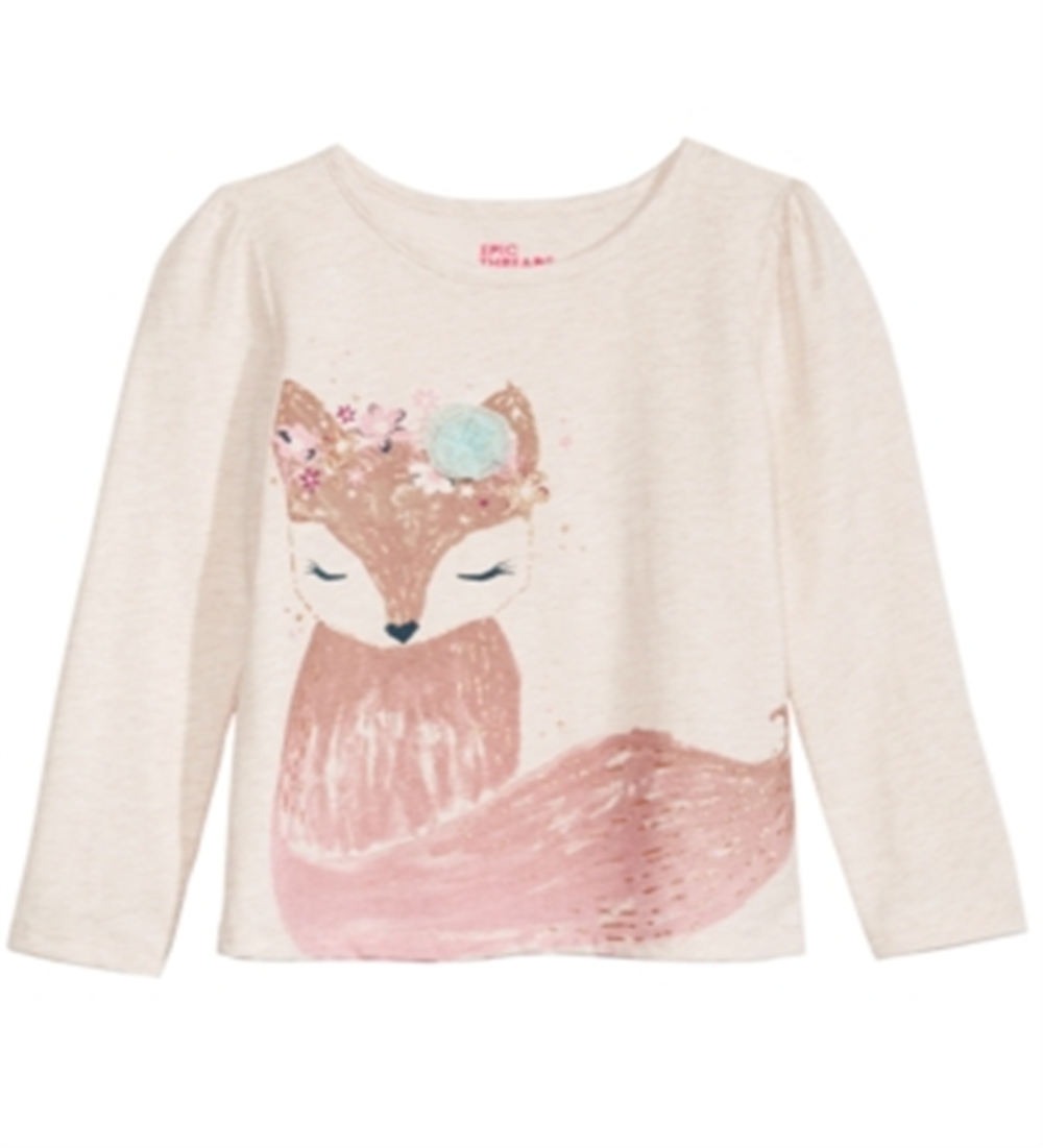 Camiseta infantil Woodland Fox da Epic Threads, branca, tamanho 5
