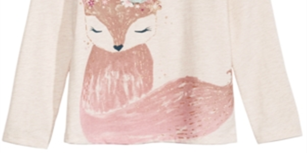Camiseta infantil Woodland Fox da Epic Threads, branca, tamanho 5
