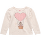 Camiseta infantil feminina Epic Threads com estampa de balão de ar e coração, tamanho 4T, branca