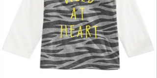 Camiseta estampada First Impressions Baby Boy Wild at Heart, cinza, tamanho 18 meses