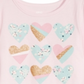 Camiseta infantil feminina com estampa de coração da Epic Threads, rosa, tamanho 2T
