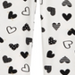 Leggings de coração para bebê menina First Impressions, tamanho 12 meses, branca