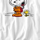 Camiseta infantil masculina Snoopy in Space Peanuts, tamanho 3, branca