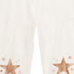 Leggings femininas Epic Threads Star Knee, tamanho 5, brancas
