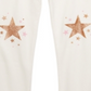 Leggings femininas Epic Threads Star Knee, tamanho 5, brancas